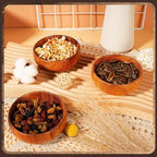 10-Piece Small Acacia Wood Bowls