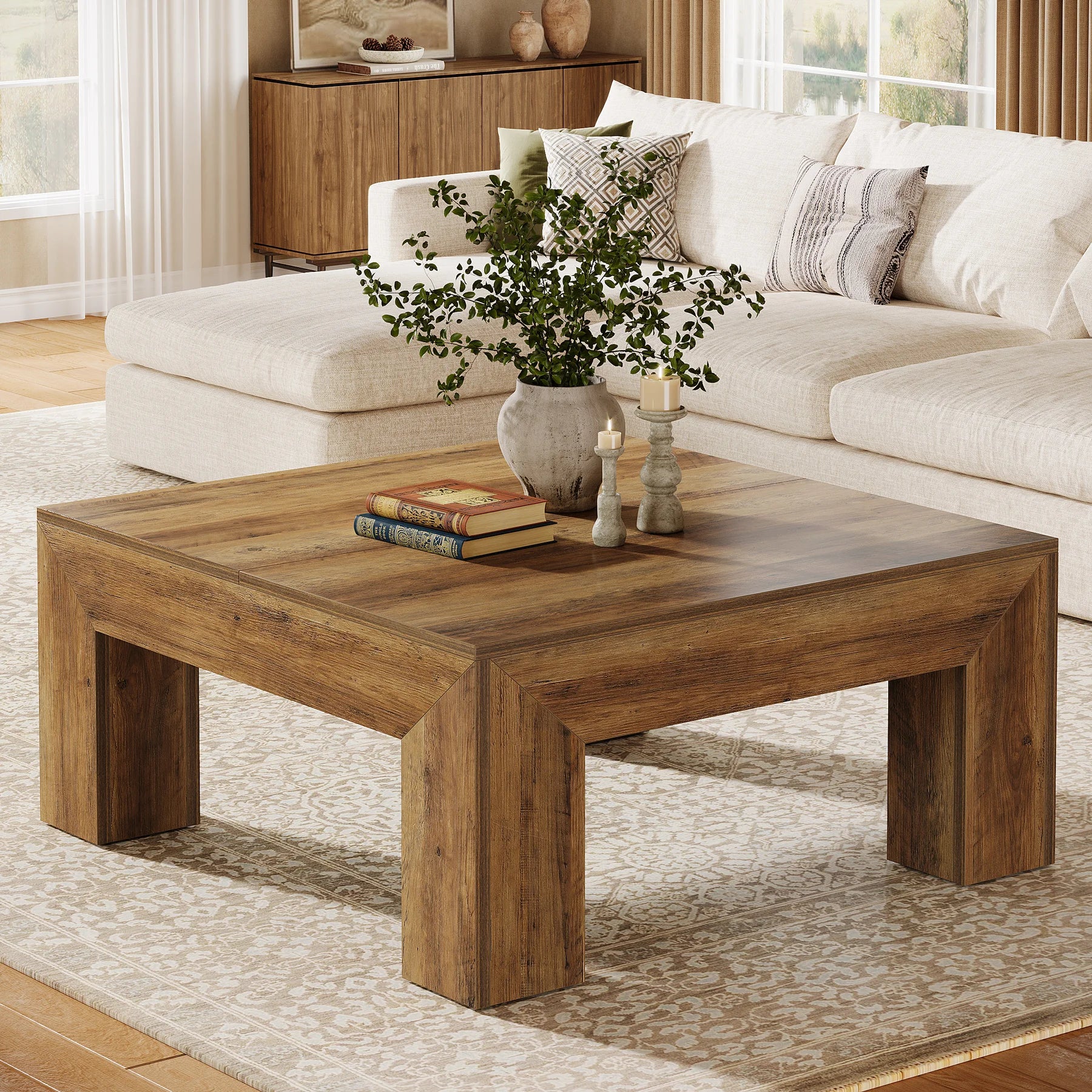 Square Rustic Coffee Table