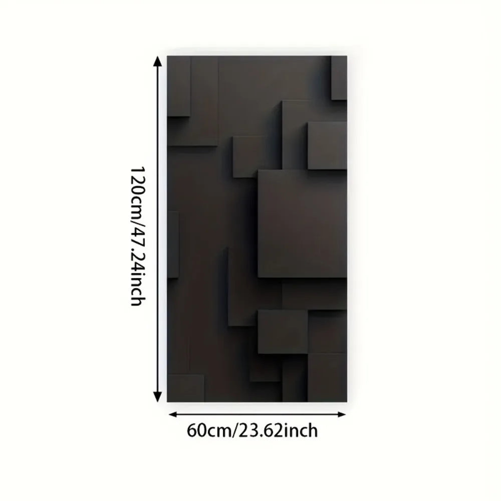 Modern 3D Block Design on Canvas and 1.5" Solid Wood Frame