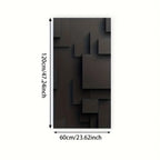Modern 3D Block Design on Canvas and 1.5" Solid Wood Frame