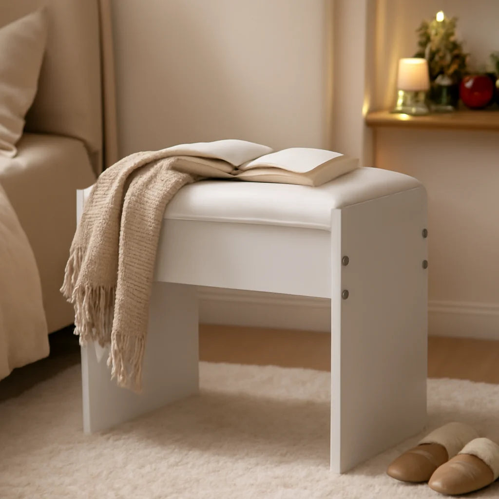 Vanity Stool with Soft Cushion