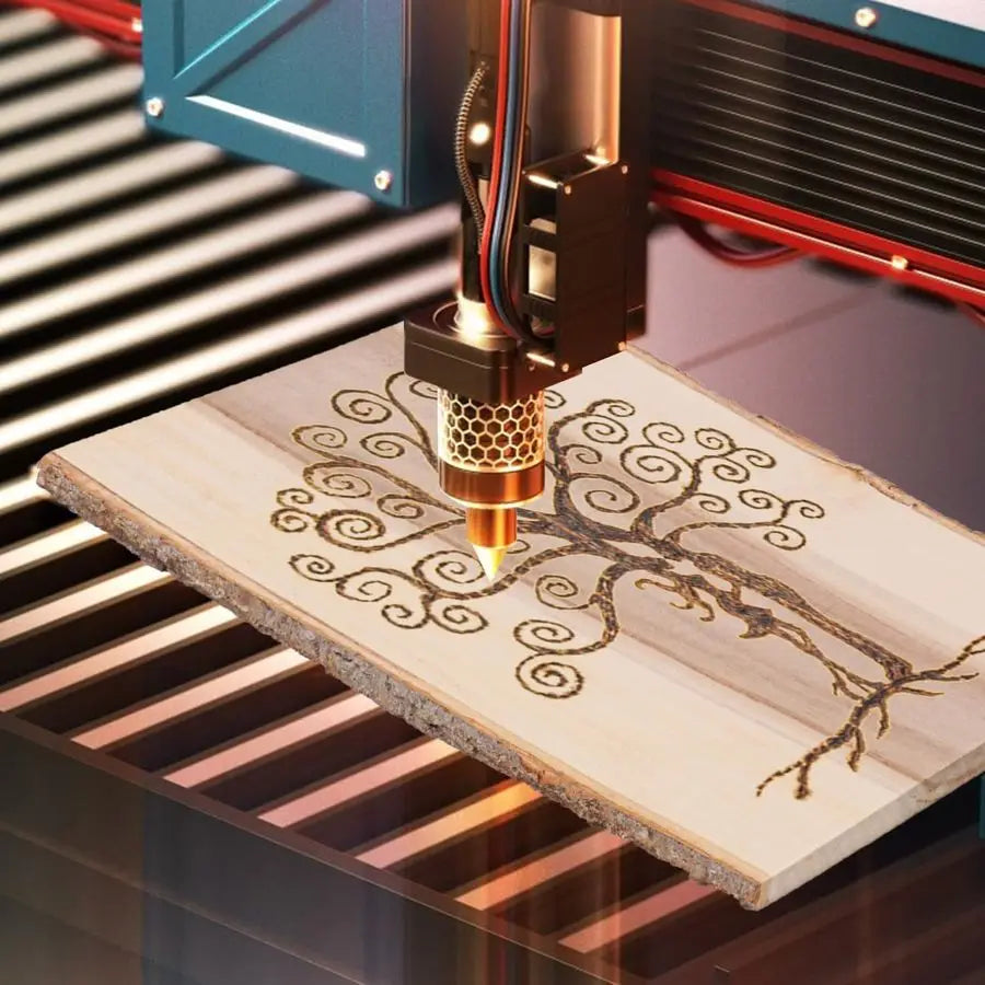 5-Pack Unfinished Wood Planks with Live Edge Bark