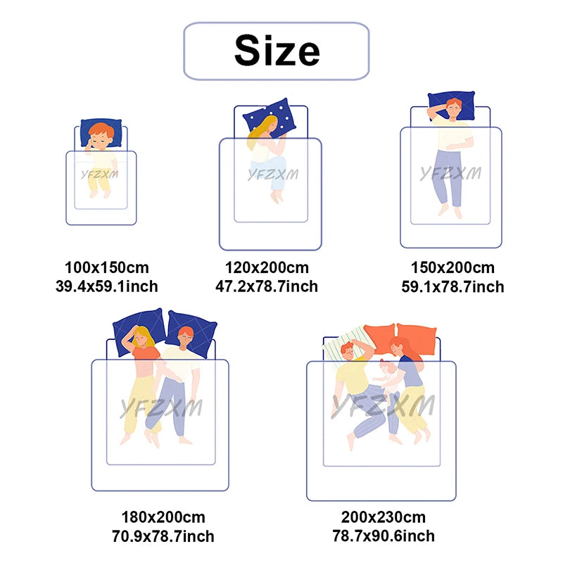 Cozy Plush Fleece Blanket with Spruce Design