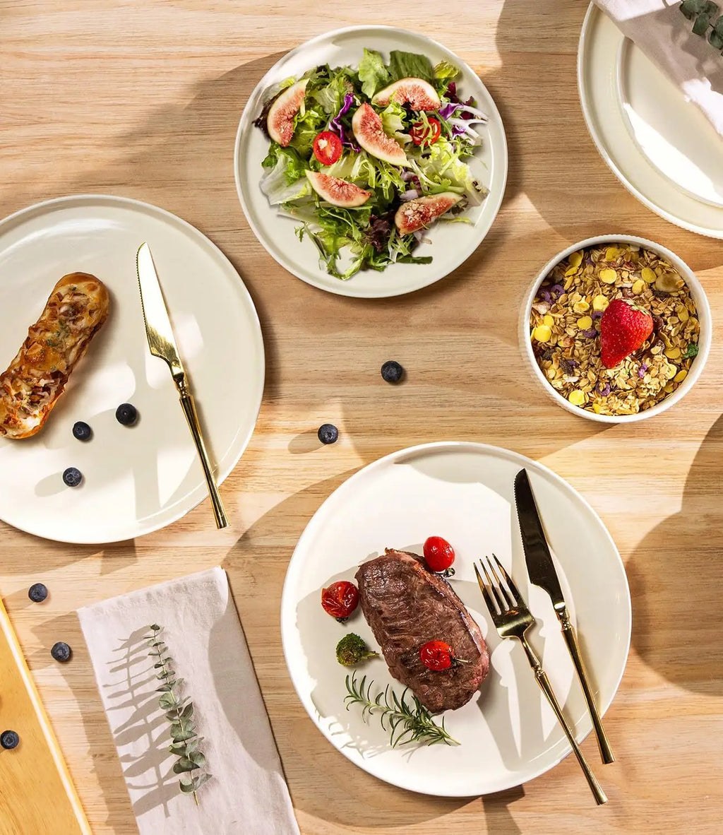 12-Piece Ceramic Dinnerware Set for 4