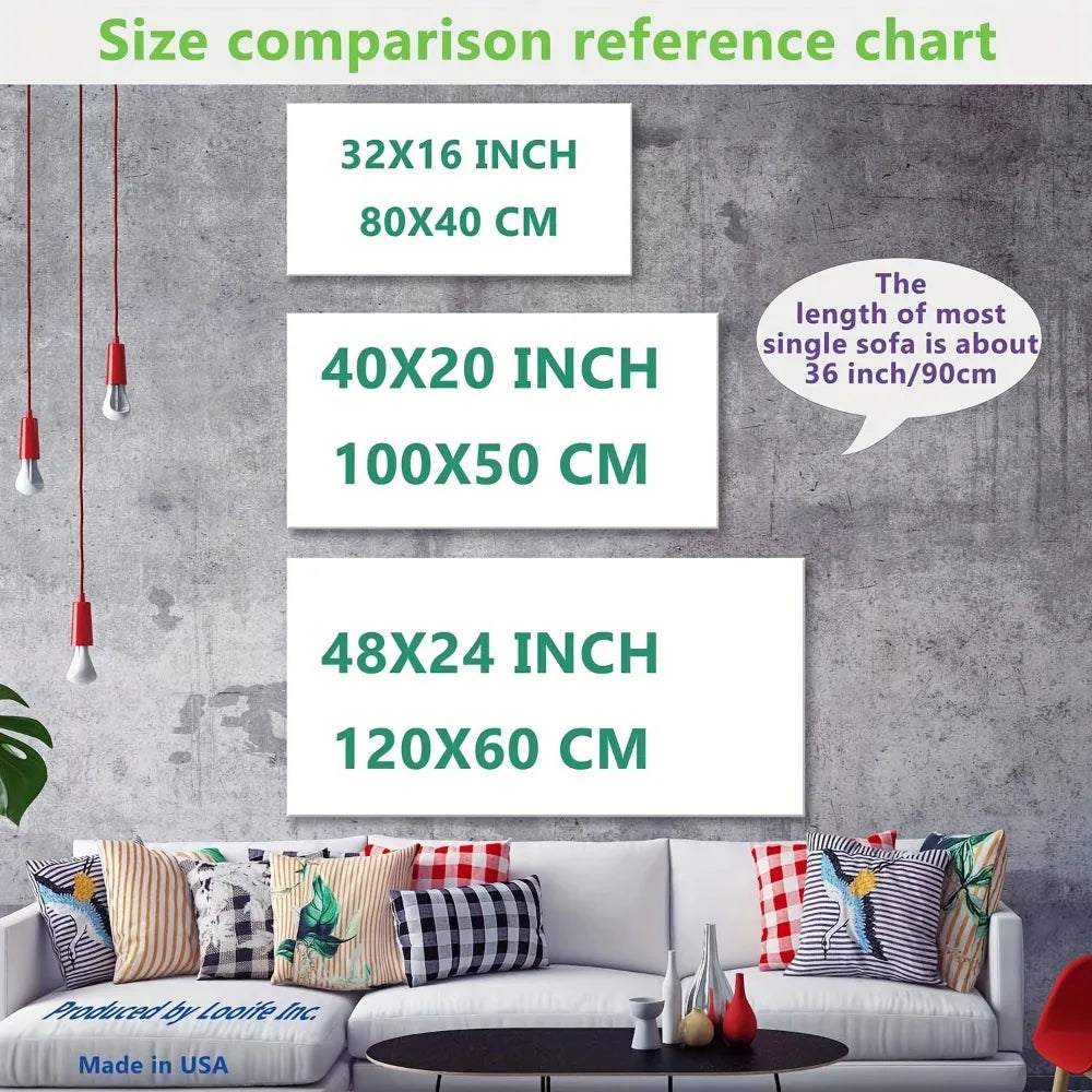 Modern 3D Block Design on Canvas and 1.5" Solid Wood Frame