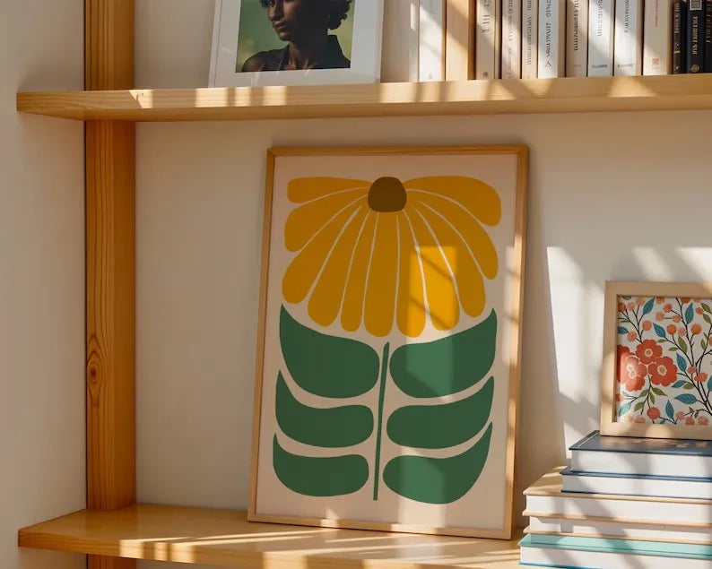 Sunflower Art Print on Canvas, Unframed