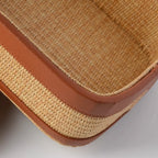 Rattan & Leather Desktop Accessories