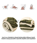 Cozy Plush Fleece Blanket with Spruce Design