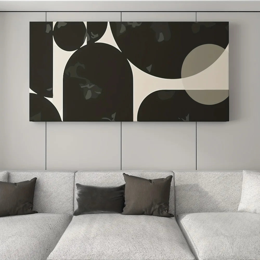 Abstract Bauhaus Painting on Canvas