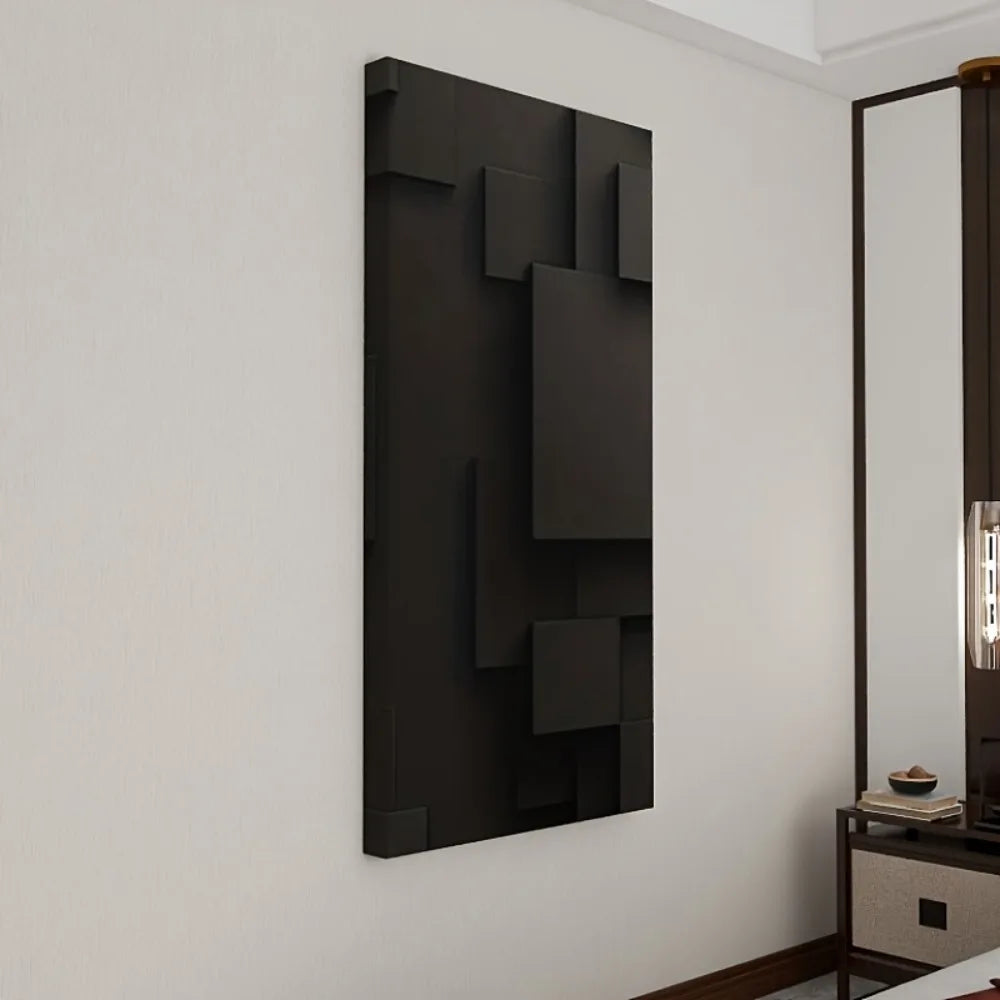 Modern 3D Block Design on Canvas and 1.5" Solid Wood Frame