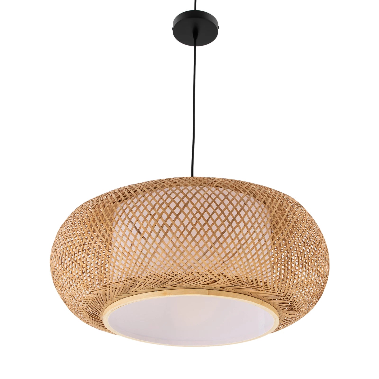 Large Wicker Pendant Lamp