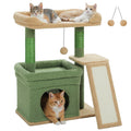 2-level Cat Tower with Sisal Scratching Post and Pad