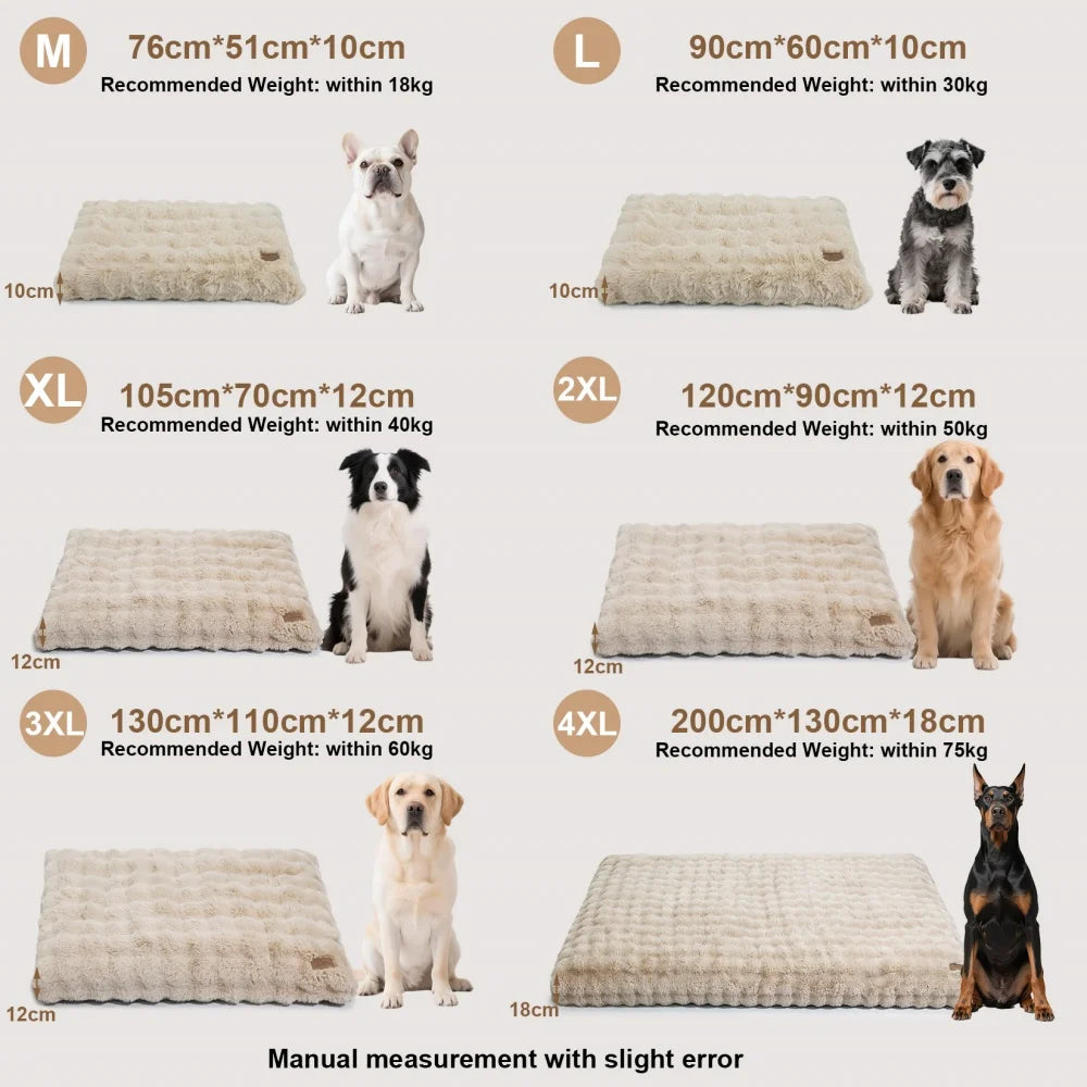 Large Plush Dog Mattress