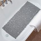Non-Slip Bath and Shower Mat with Pebble Design