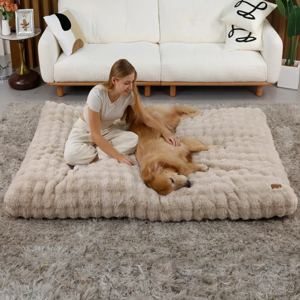 Large Plush Dog Mattress