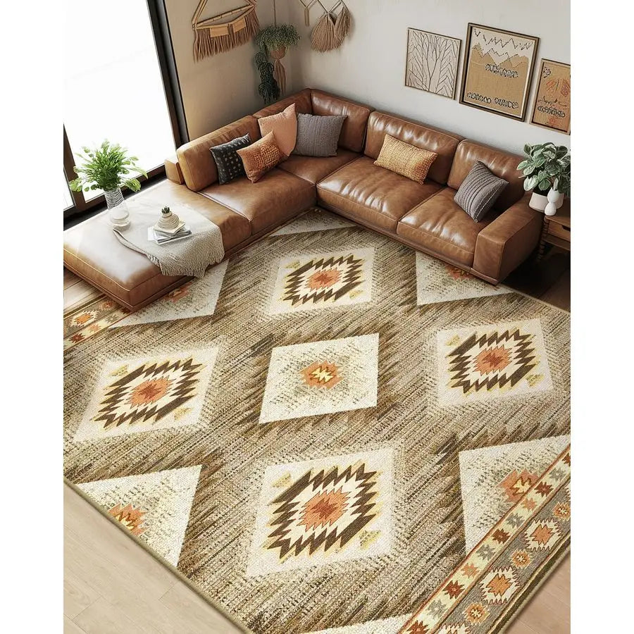 Western Print Rug 8x10