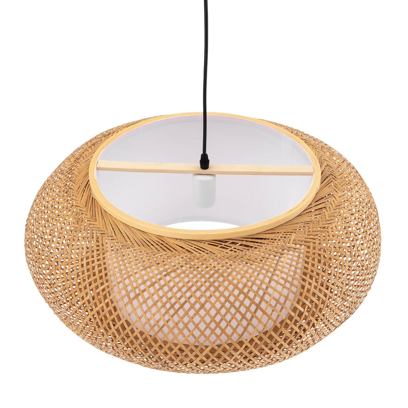 Large Wicker Pendant Lamp