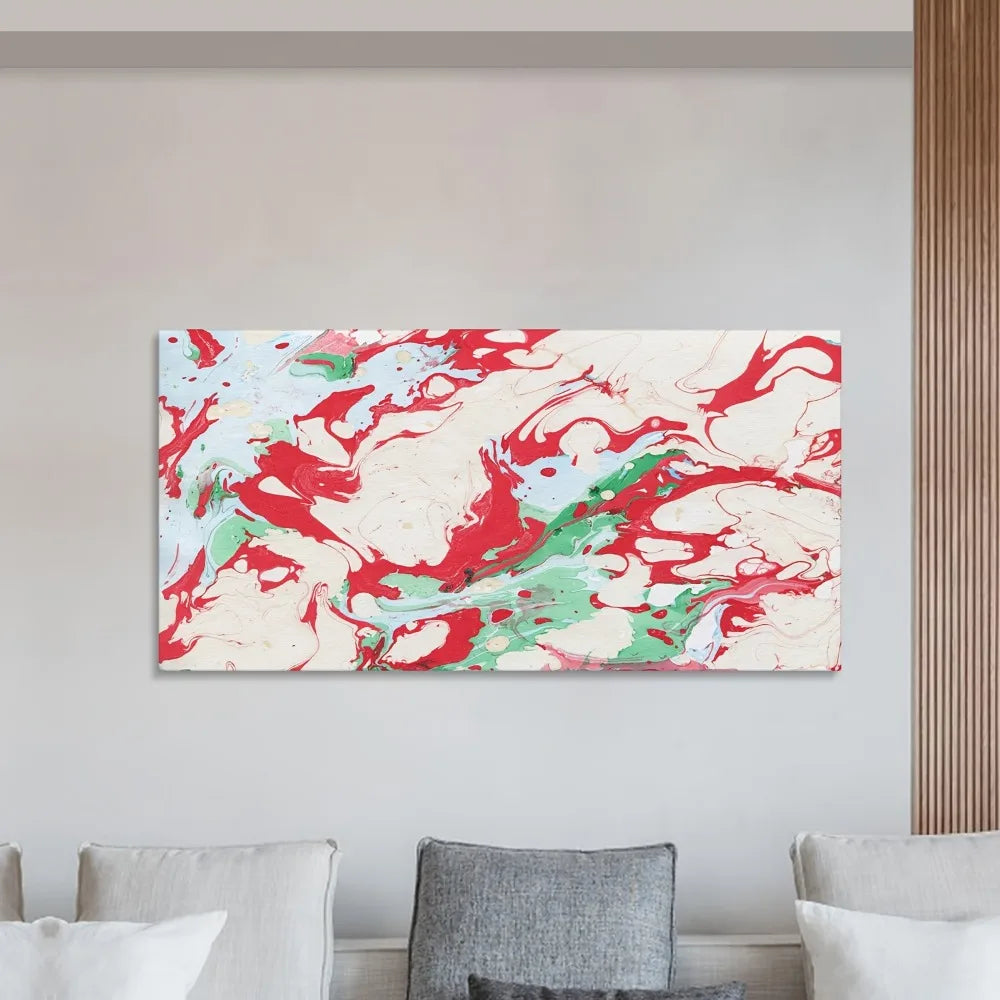 Colorful Abstract Painting on Canvas