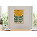 Sunflower Art Print on Canvas, Unframed