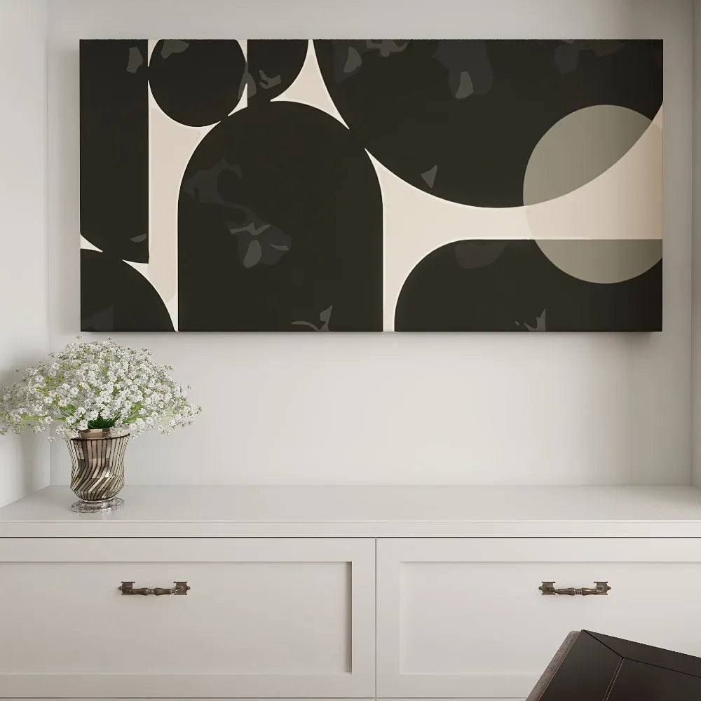 Abstract Bauhaus Painting on Canvas