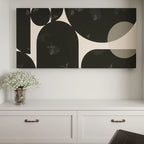 Abstract Bauhaus Painting on Canvas