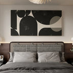 Abstract Bauhaus Painting on Canvas