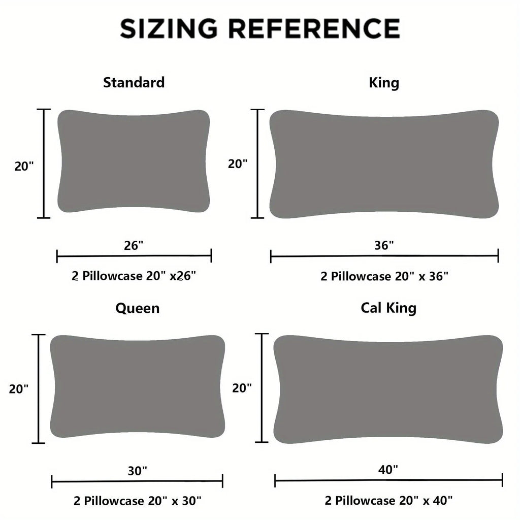 Luxury Silky Pillowcase 2PC Set