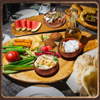 10-Piece Small Acacia Wood Bowls