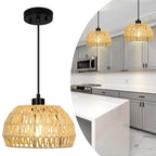 Rattan Woven Pendant Light