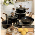 15 Pc Hammered Nonstick Cookware Set