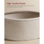 Round Metal Coffee Table with Storage