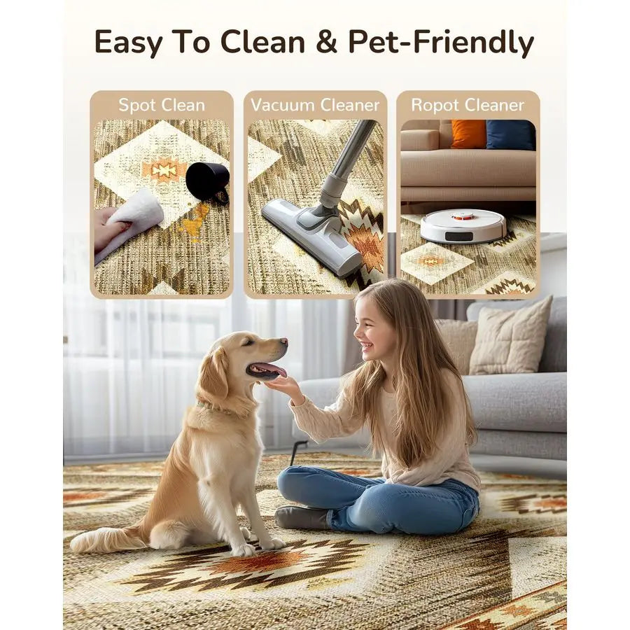 Western Print Rug 8x10