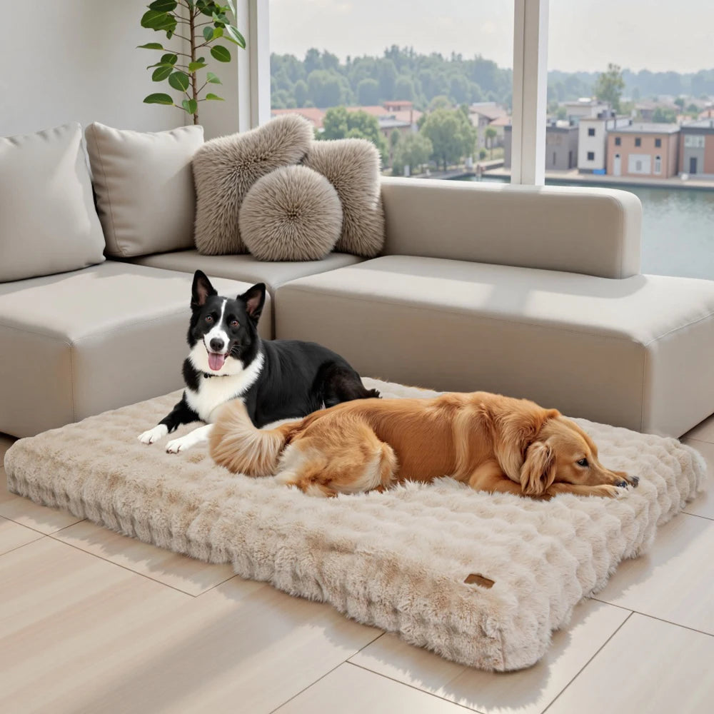 Large Plush Dog Mattress