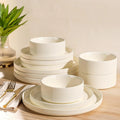 12-Piece Ceramic Dinnerware Set for 4