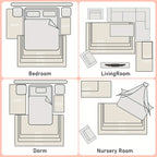 Modern Shag Rug with Non-slip Bottom