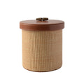 Rattan & Leather Desktop Accessories