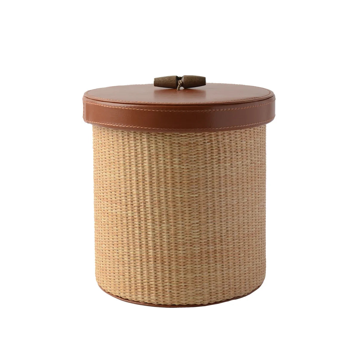 Rattan & Leather Desktop Accessories