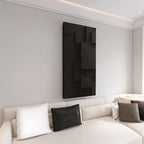 Modern 3D Block Design on Canvas and 1.5" Solid Wood Frame