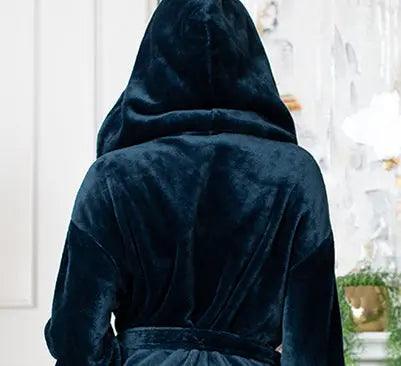 Women’s Plush Hooded Robe - Spa-Worthy Comfort at Home