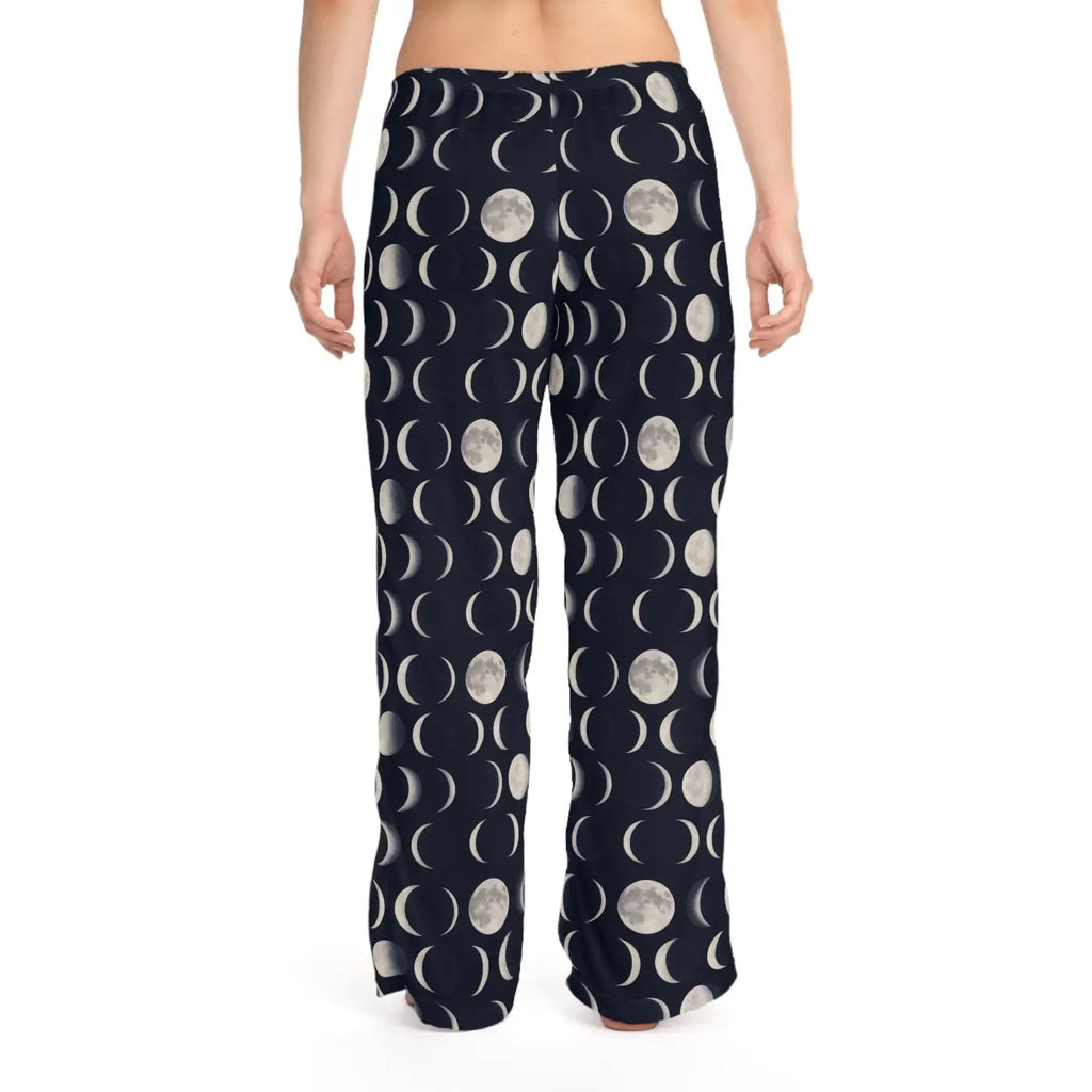 Celestial Women's Pajama Pants - All-Over Moon Phase - Dipaliz