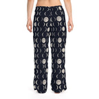 Celestial Women's Pajama Pants - All-Over Moon Phase - Dipaliz