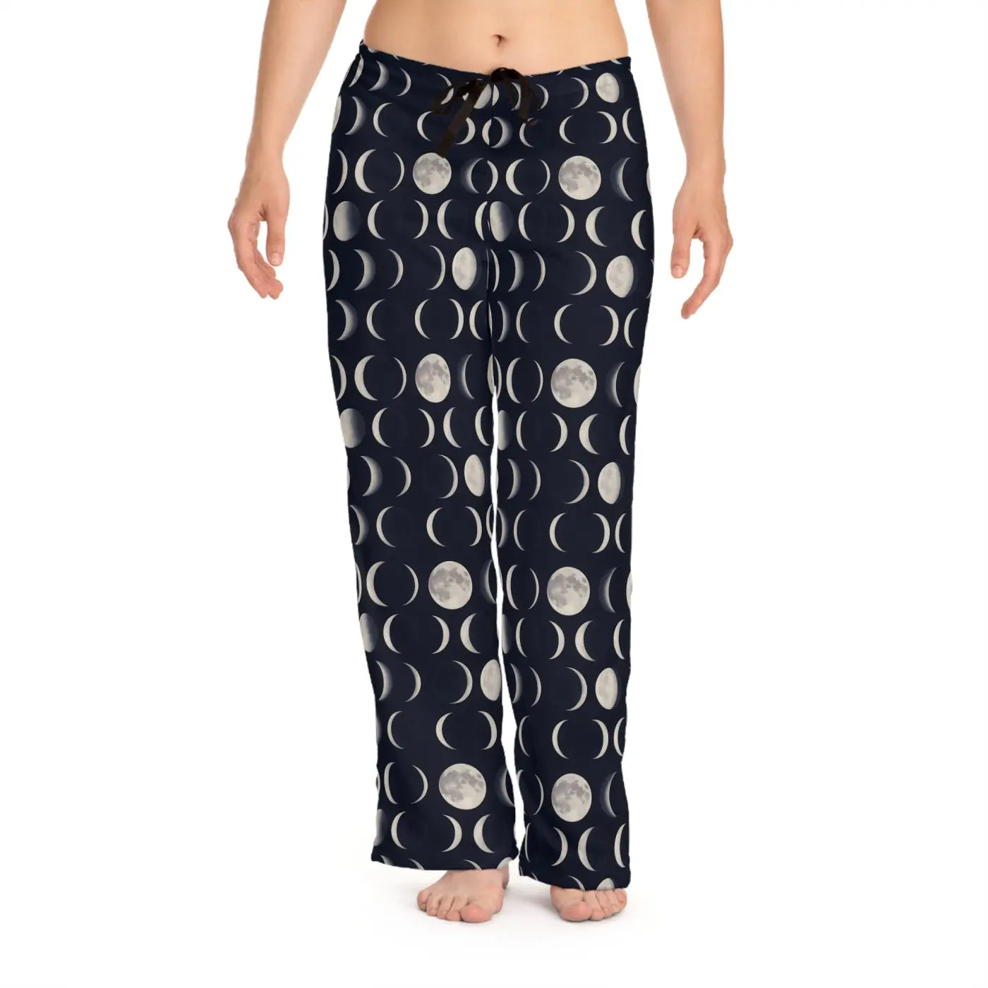 Celestial Women's Pajama Pants - All-Over Moon Phase - Dipaliz