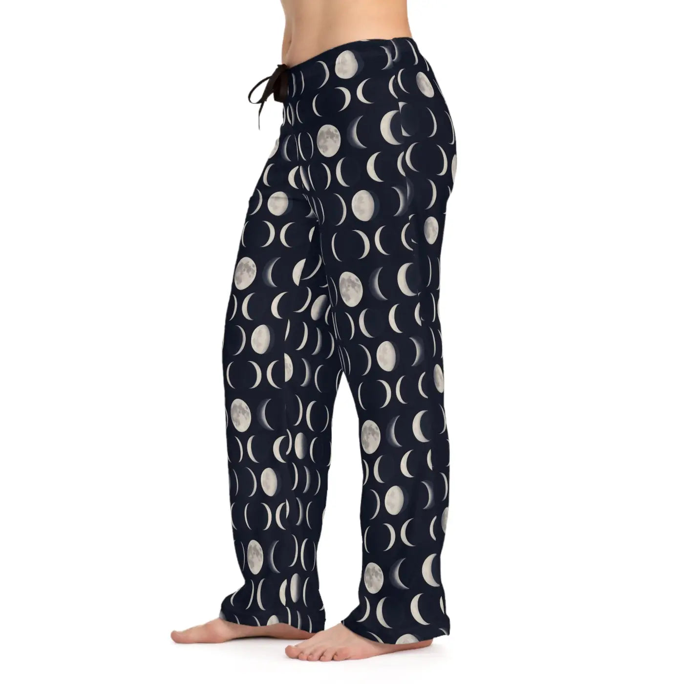 Celestial Women's Pajama Pants - All-Over Moon Phase - Dipaliz